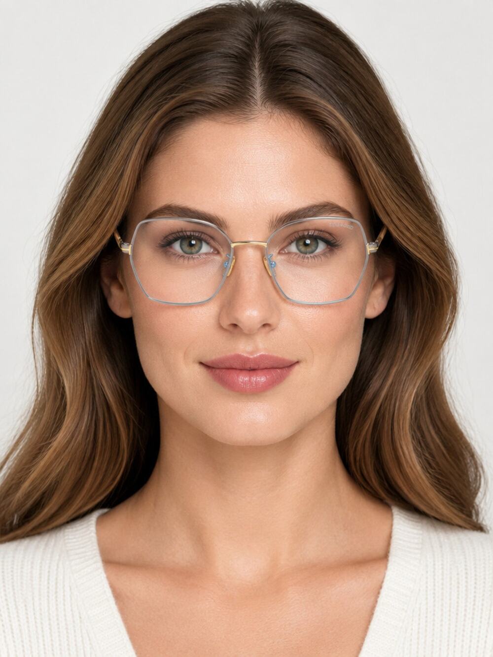 NEW Tom Ford FT5876-B 014 Shiny Light Ruthenium Sunglasses Authentic